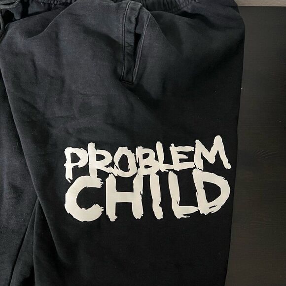 The Simpsons Youth Joggers Sweatpants Size XL Black Bart Problem Child Cotton - Picture 7 of 14